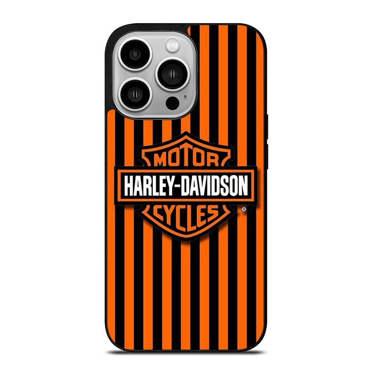HARLEY DAVIDSON MOTOR CYCLES ORANGE STRIPE  iPhone 14 Pro Case Cover HARLEY DAVIDSON MOTOR CYCLES ORANGE STRIPE  iPhone 14 Pro Case Cover