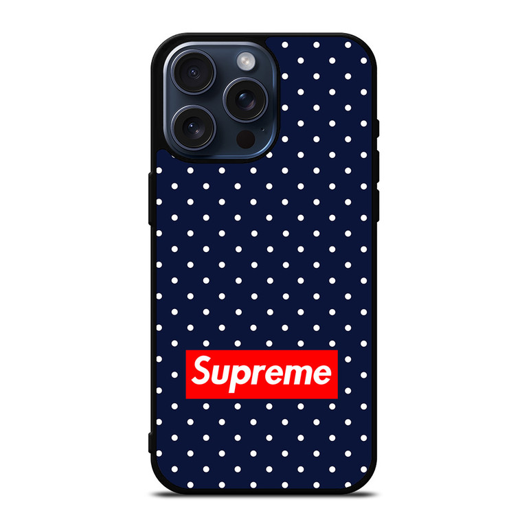 SUPREME FLORAL POLKADOTS iPhone 15 Pro Max Case Cover