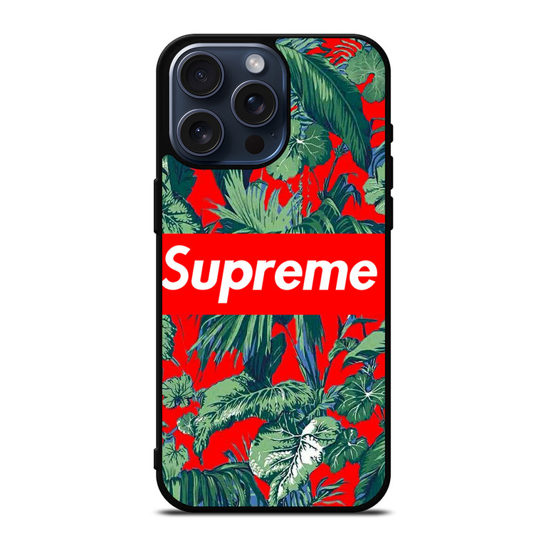 SUPREME FLORAL iPhone 15 Pro Max Case Cover
