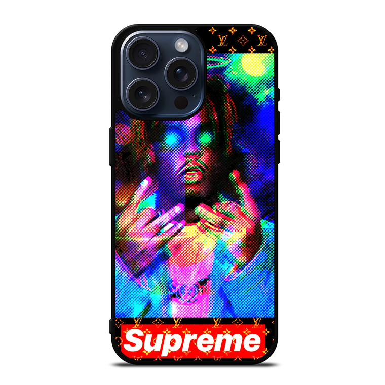 SUPREME LV LOUIS VUITTON JUICE WRLD iPhone 15 Pro Max Case Cover
