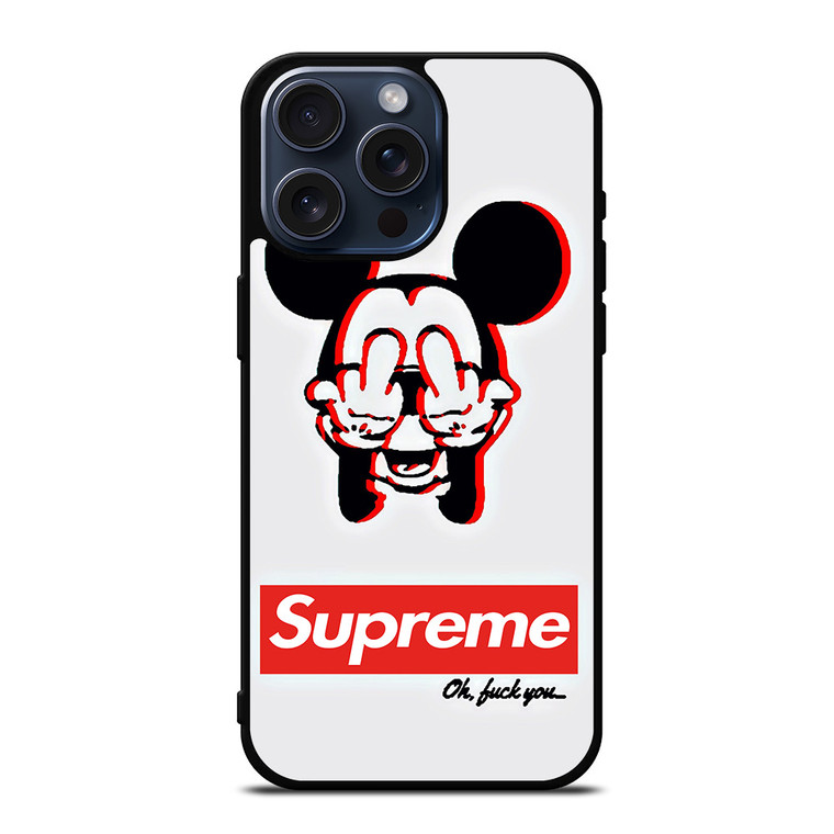 SUPREME MICKEY MOUSE iPhone 15 Pro Max Case Cover