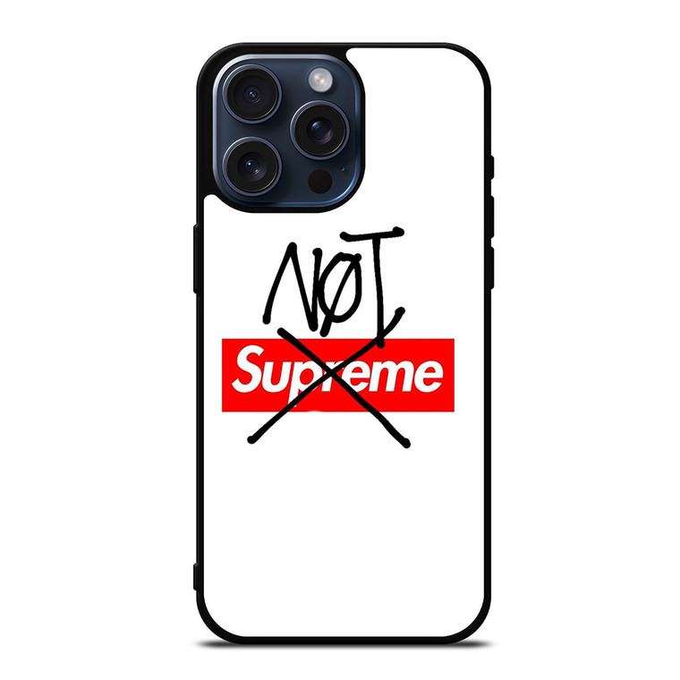 THIS IS NOT SUPREME iPhone 15 Pro Max Case Cover THIS IS NOT SUPREME iPhone 15 Pro Max Case Cover