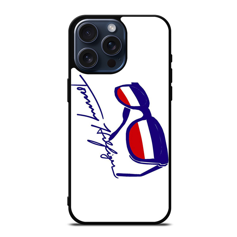 TOMMY HILFIGER LOGO SUNGLASSES iPhone 15 Pro Max Case Cover TOMMY HILFIGER LOGO SUNGLASSES iPhone 15 Pro Max Case Cover