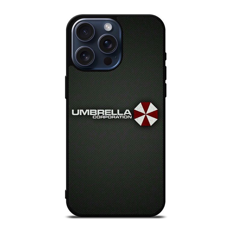 UMBRELLA CORPORATION LOGO CARBON iPhone 15 Pro Max Case Cover