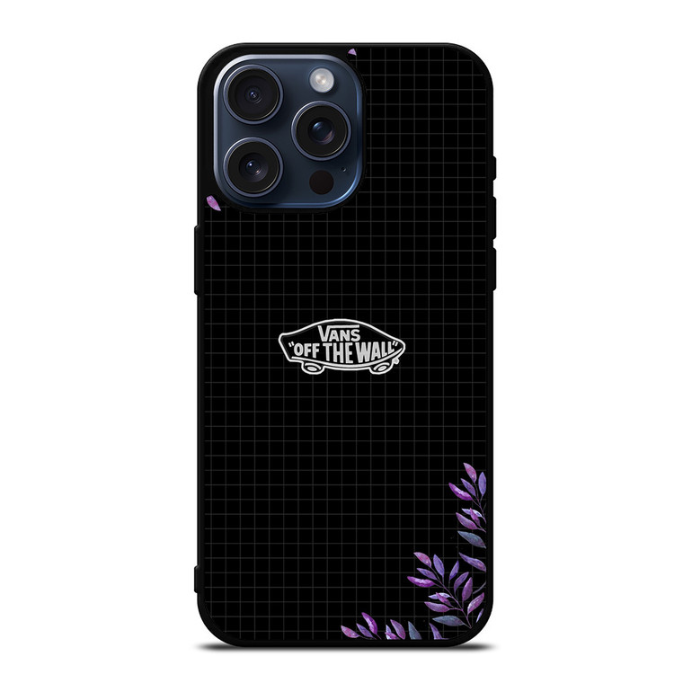 VANS LOGO VIOLET FLORAL iPhone 15 Pro Max Case Cover