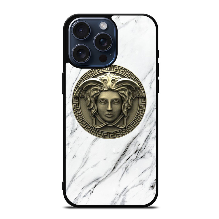 VERSACE GOLDEN MEDUSA EMBLEM iPhone 15 Pro Max Case Cover
