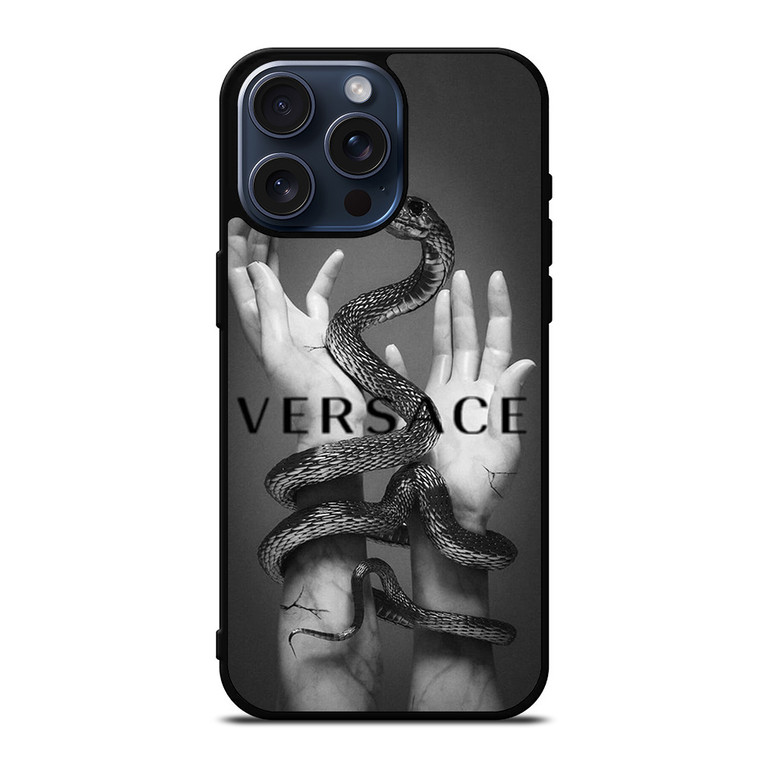 VERSACE LOGO SNAKE AND HANDS iPhone 15 Pro Max Case Cover