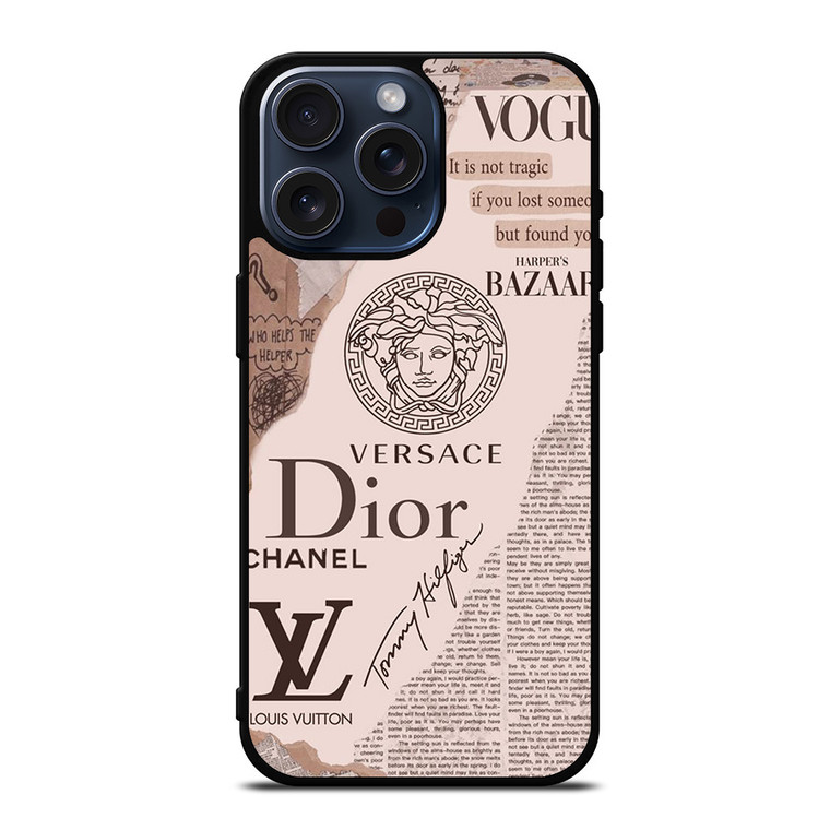 VERSACE LOUIS VUITTON LV DIOR WALLPAPER iPhone 15 Pro Max Case Cover