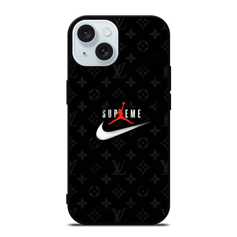 AIR JORDAN NIKE LV LOUIS VUITTON iPhone 15 Case Cover