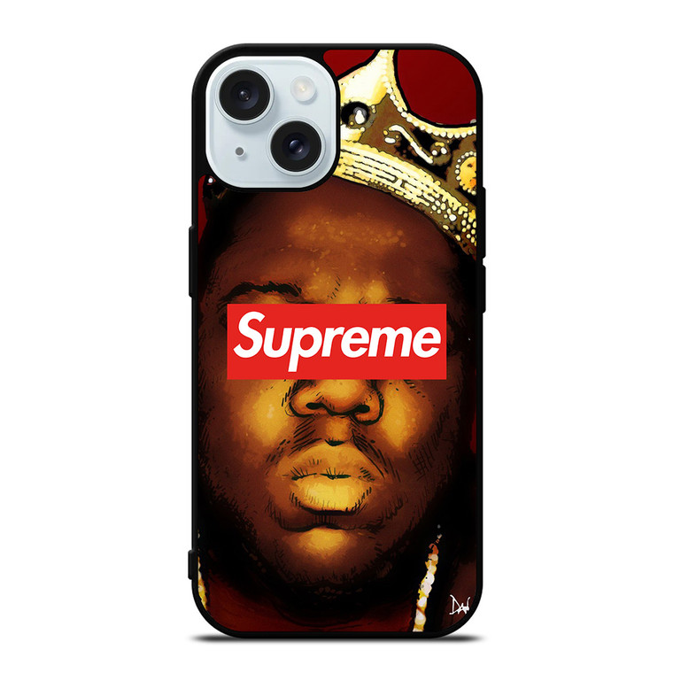 BIGGIE SMALLS NOTORIUOS SUPREME iPhone 15 Case Cover