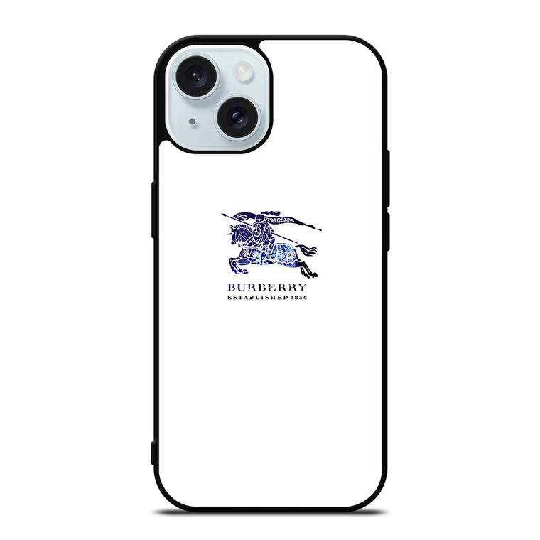 BURBERRY LOGO ESTABLISHED 1856 iPhone 15 Case Cover
