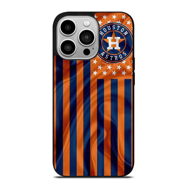 HOUSTON ASTROS MLB USA FLAG  iPhone 14 Pro Case Cover