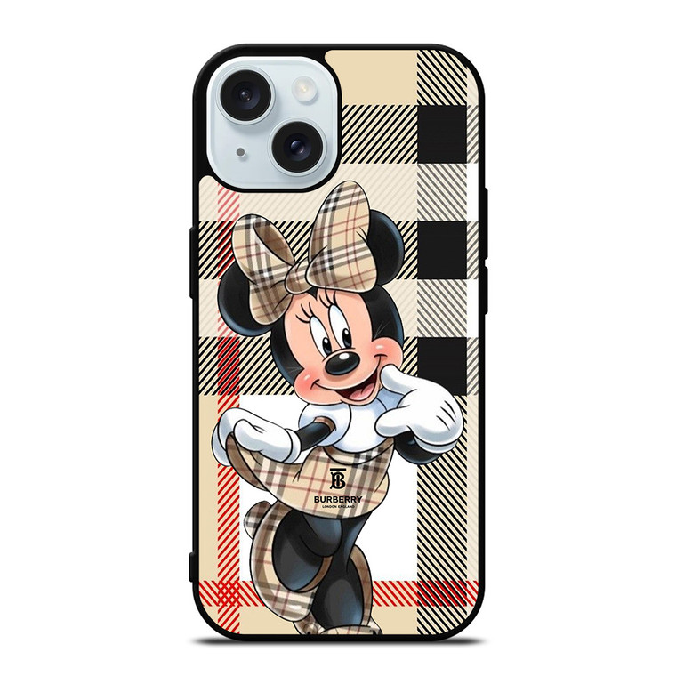 BURBERRY X MINNIE MOUSE DISNEY iPhone 15 Case Cover