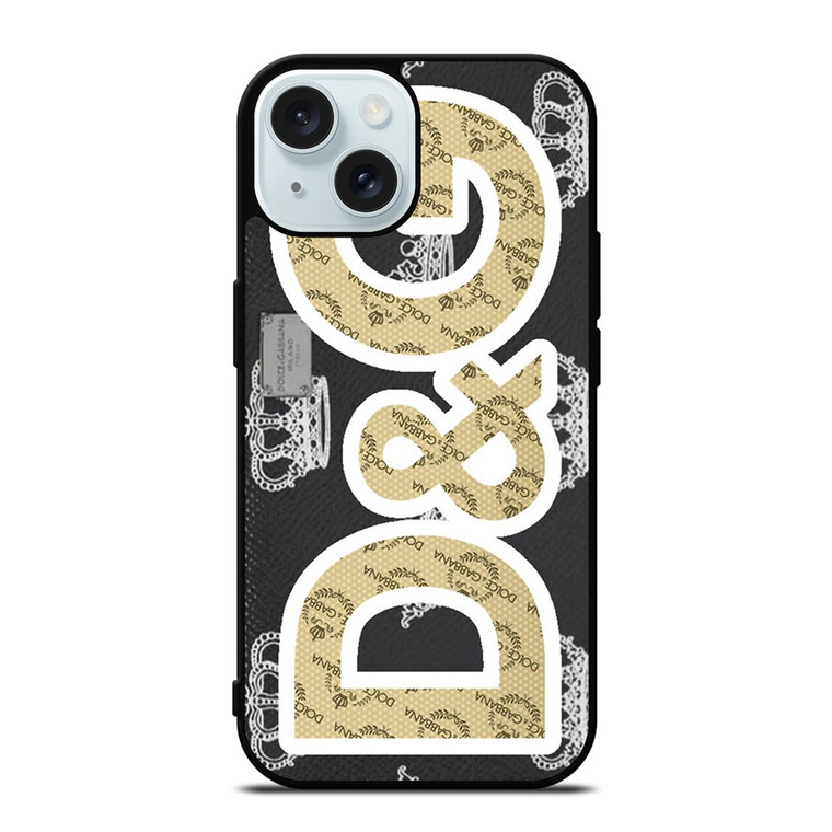 DOLCE AND GABBANA D&G LOGO ICON iPhone 15 Case Cover