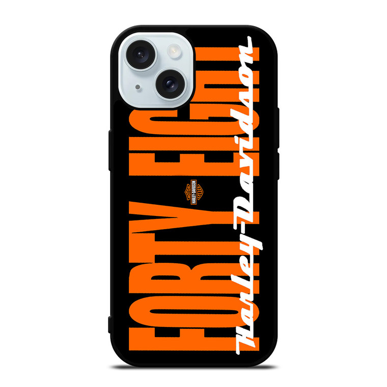 FORTY EIGHT LOGO HARLEY DAVIDSON iPhone 15 Case Cover