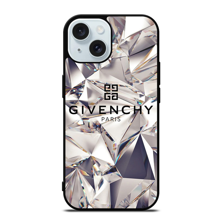 GIVENCHY LOGO DIAMOND iPhone 15 Case Cover