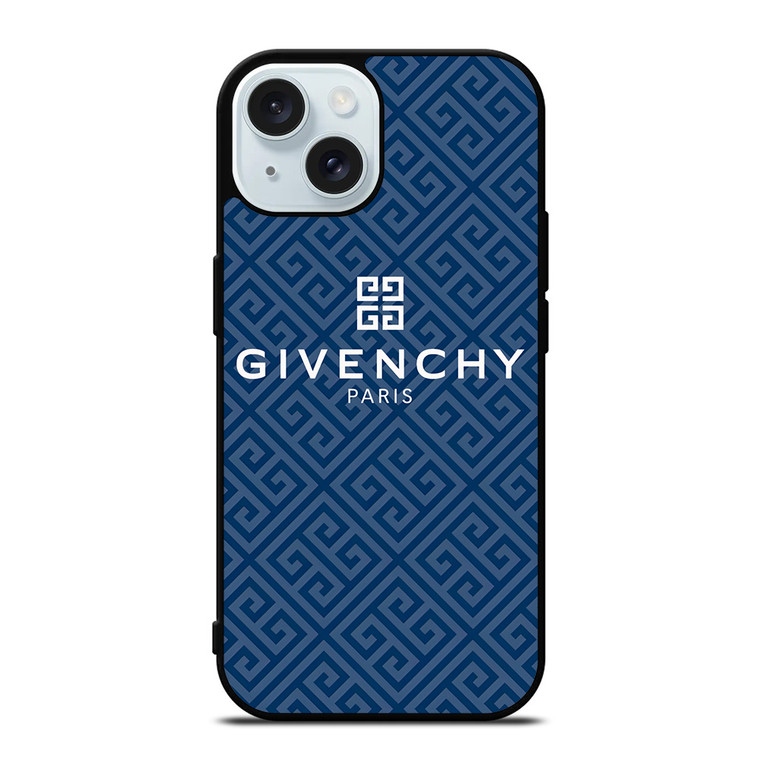 GIVENCHY PARIS LOGO PATTERN iPhone 15 Case Cover