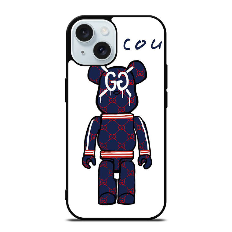 GUCCI LOGO X KAWS BEAR ICON iPhone 15 Case Cover