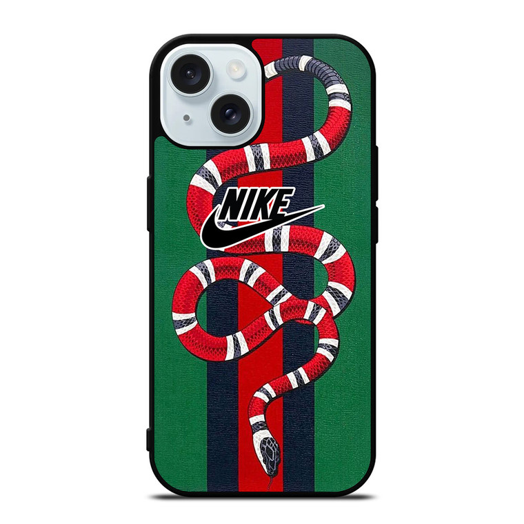 GUCCI SNAKE X NIKE LOGO ICON iPhone 15 Case Cover