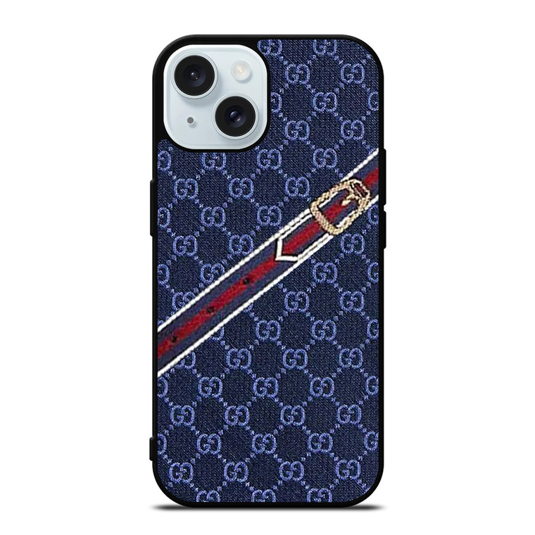 GUCCI TIE PATTERN iPhone 15 Case Cover