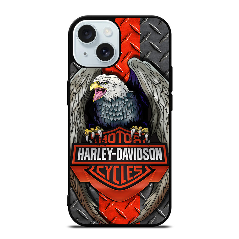 HARLEY DAVIDSON EAGLE 3 iPhone 15 Case Cover