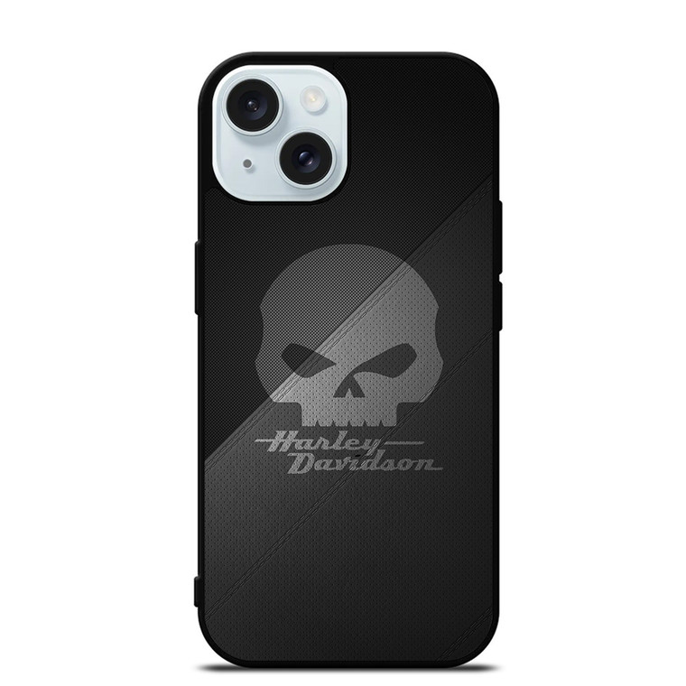 HARLEY DAVIDSON LOGO SKULL 3 iPhone 15 Case Cover