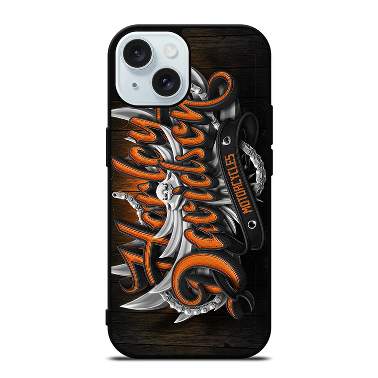 HARLEY DAVIDSON MOTORCYCLES LOGO iPhone 15 Case Cover