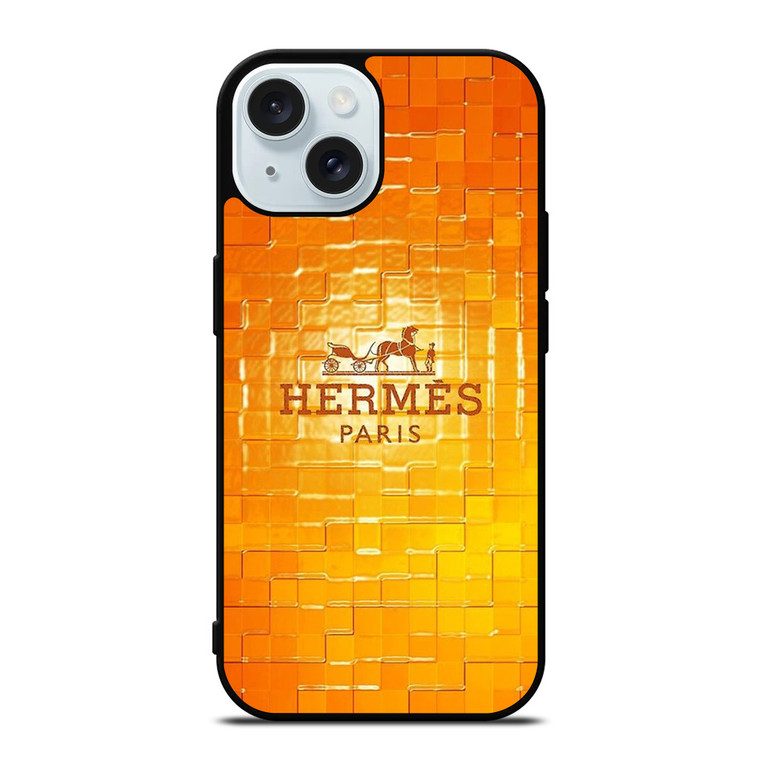 HERMES LOGO CERAMICS iPhone 15 Case Cover