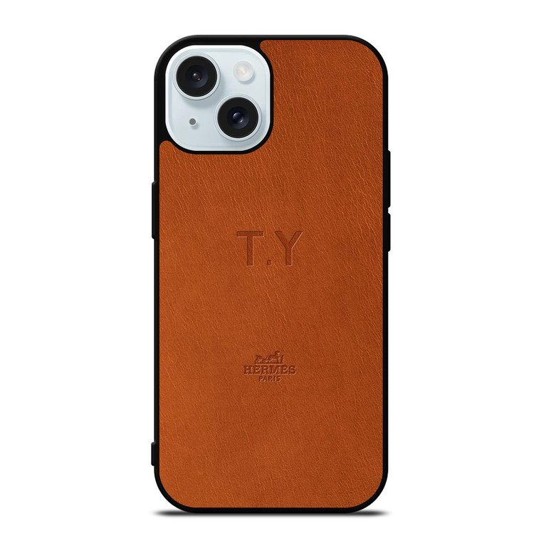 HERMES PARIS LOGO T.Y iPhone 15 Case Cover
