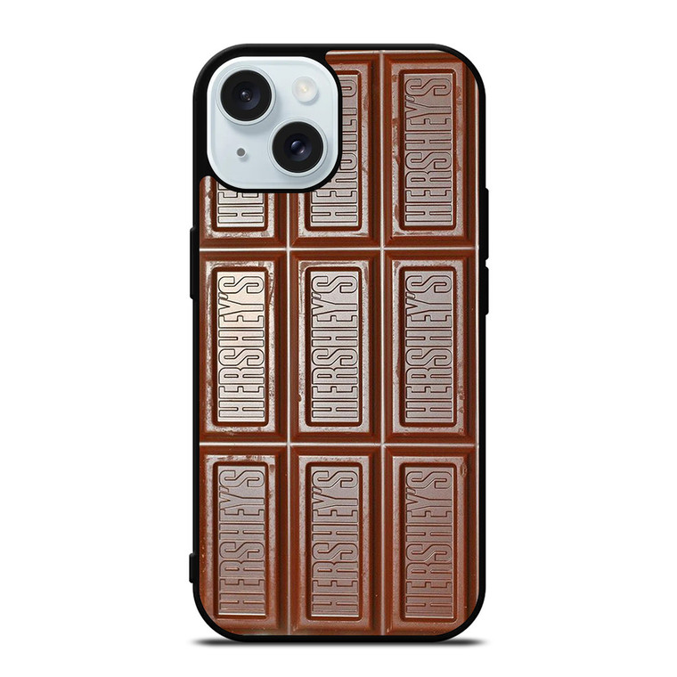 HERSEHYS CHOCOLATE BAR UNPACKED iPhone 15 Case Cover HERSEHYS CHOCOLATE BAR UNPACKED iPhone 15 Case Cover