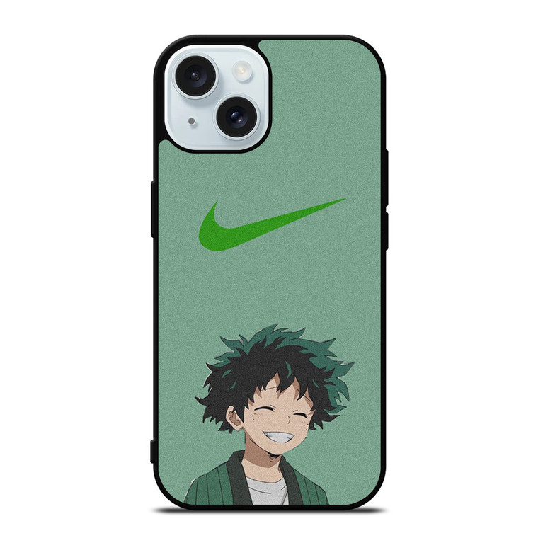IZUKU MIDORIYA MY HERO ACADEMIA NIKE iPhone 15 Case Cover