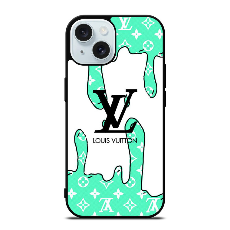 LOUIS VUITTON LV LOGO MELTING EMBLEM iPhone 15 Case Cover