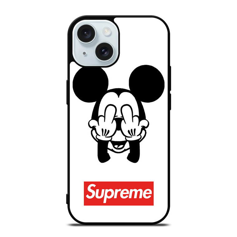 MICKEY MOUSE SUPREME iPhone 15 Case Cover