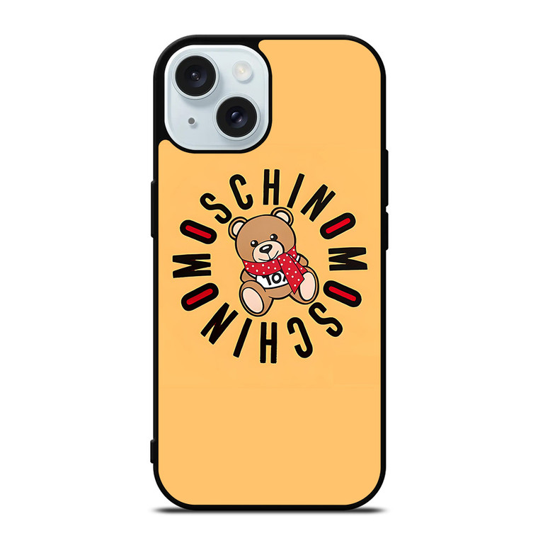 MOSCHINO ICON BEAR iPhone 15 Case Cover