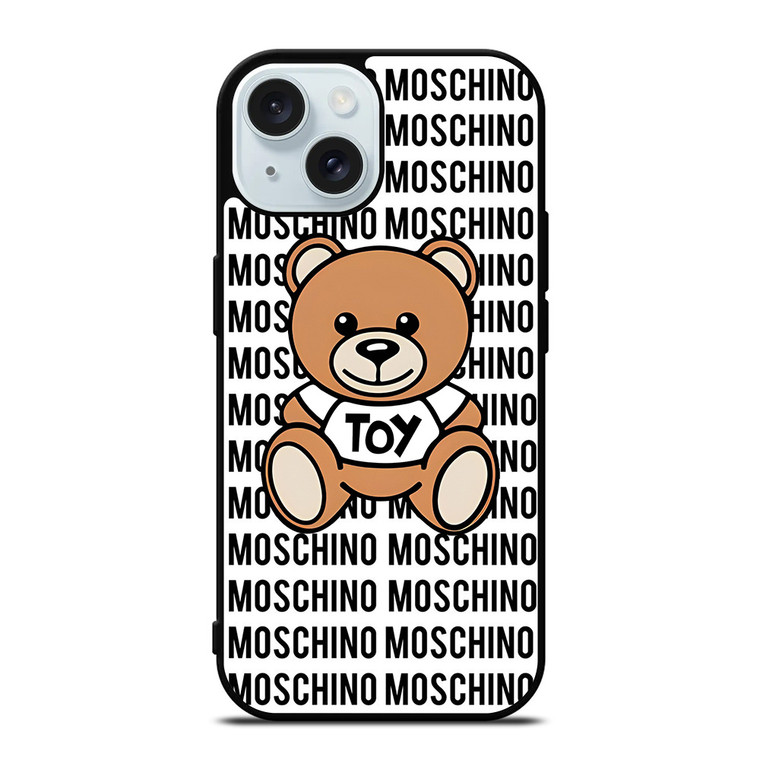 MOSCHINO MOSCHINO BEAR iPhone 15 Case Cover MOSCHINO MOSCHINO BEAR iPhone 15 Case Cover