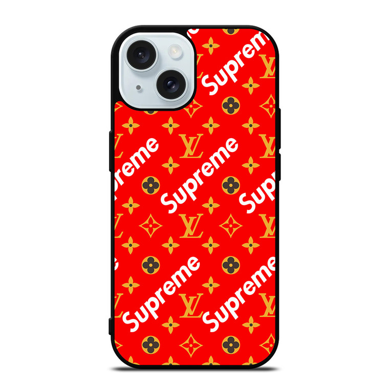 NEW SUPREME LOUIS VUITTON iPhone 15 Case Cover