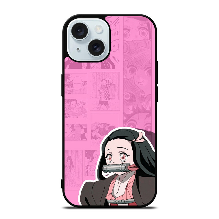 NEZUKO DEMON SLAYER KAWAII iPhone 15 Case Cover NEZUKO DEMON SLAYER KAWAII iPhone 15 Case Cover