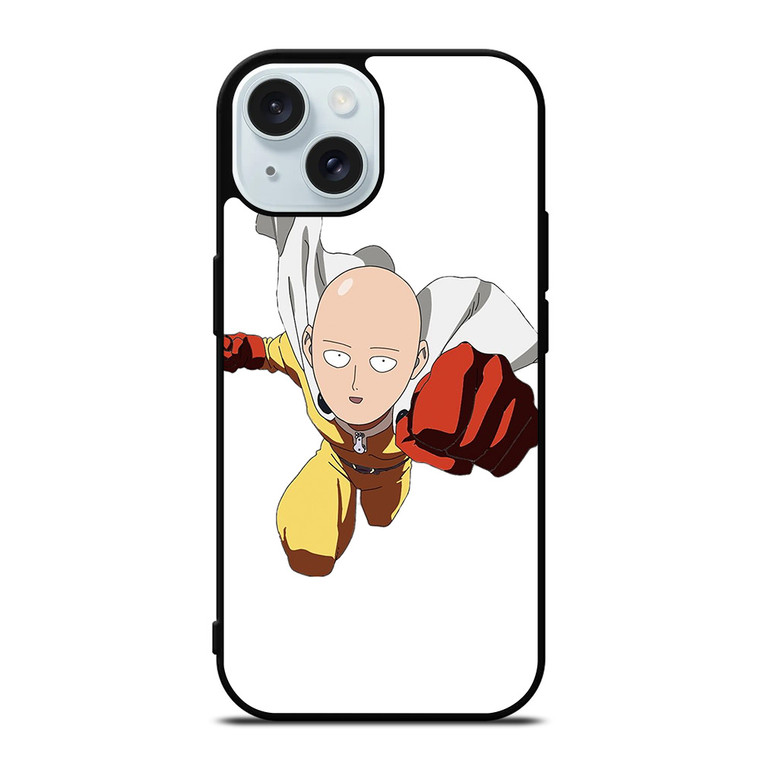 ONE PUNCH MAN SAITAMA FLY iPhone 15 Case Cover ONE PUNCH MAN SAITAMA FLY iPhone 15 Case Cover