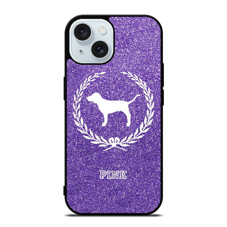 PINK DOG VICTORIA'S SECRET 2 iPhone 15 Case Cover PINK DOG VICTORIA'S SECRET 2 iPhone 15 Case Cover