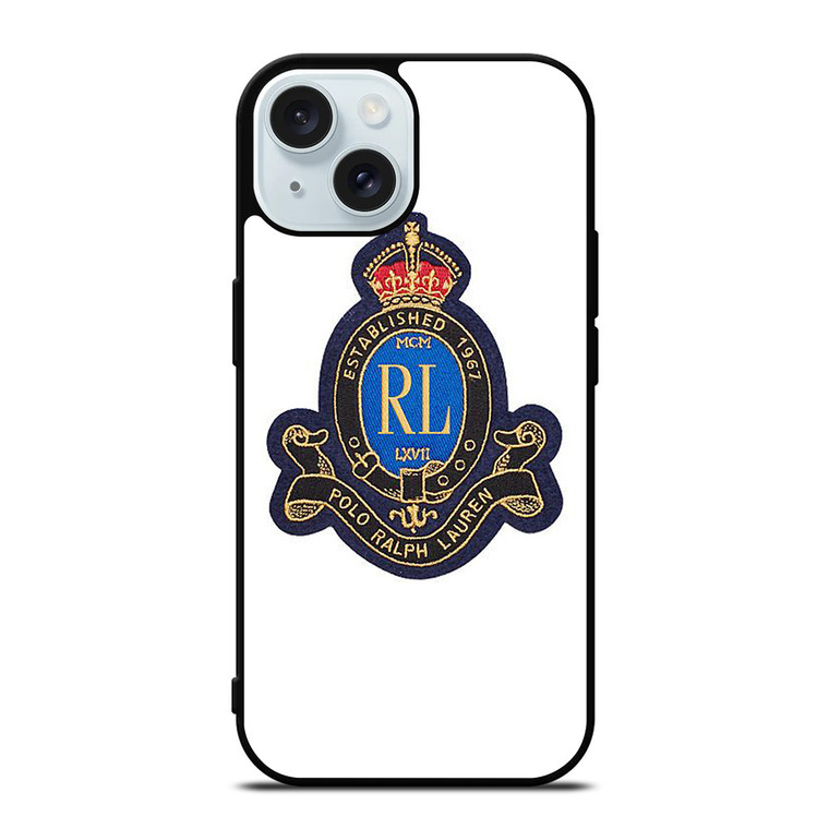 POLO RALPH LAUREN CLASSIC EMBLEM iPhone 15 Case Cover