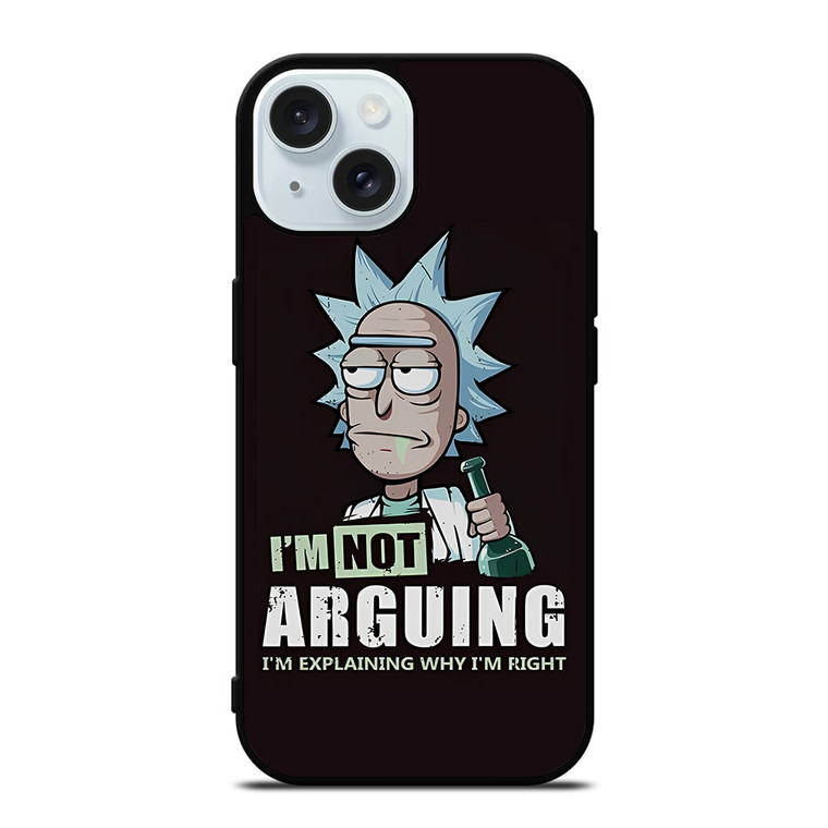 RICK AND MORTY NOT ARGUING iPhone 15 Case Cover