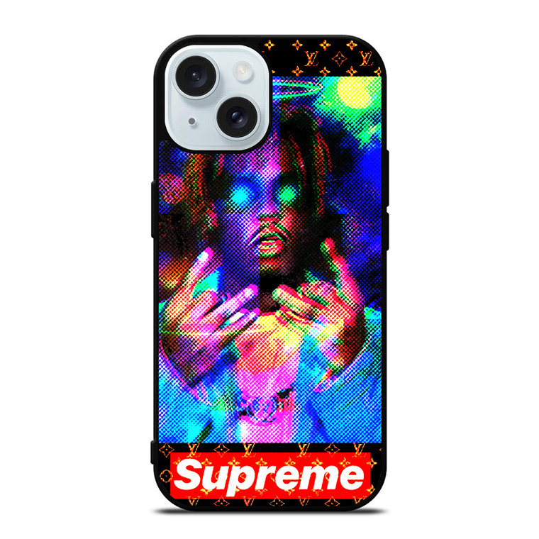 SUPREME LV LOUIS VUITTON JUICE WRLD iPhone 15 Case Cover