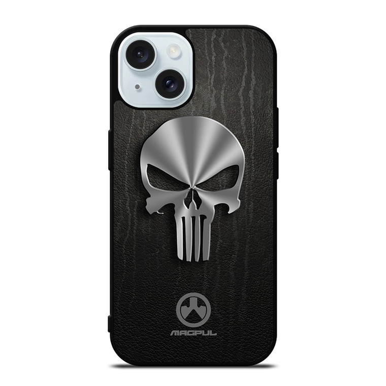 THE PUNISHER SKULL MAGPUL ICON iPhone 15 Case Cover THE PUNISHER SKULL MAGPUL ICON iPhone 15 Case Cover