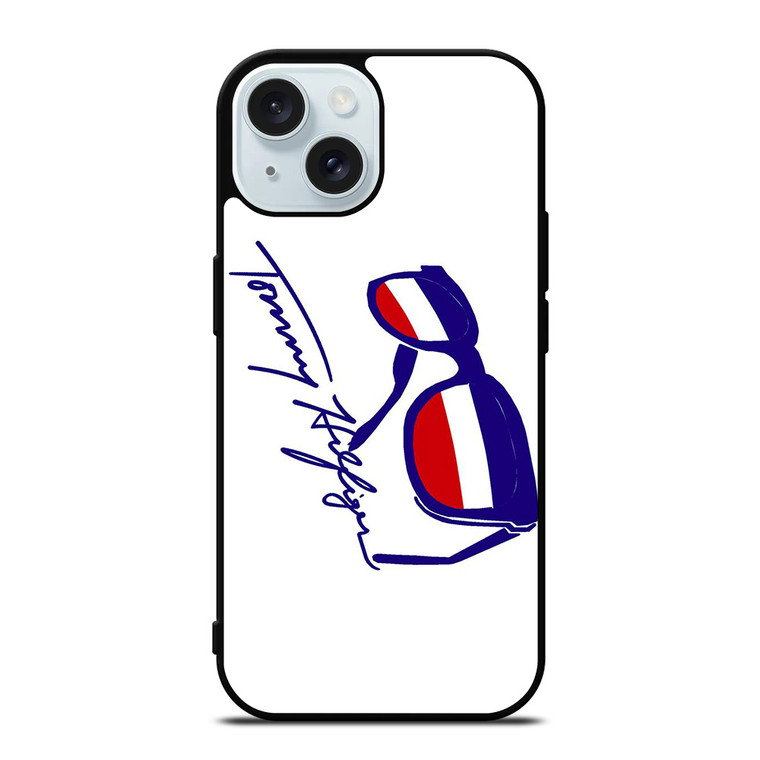 TOMMY HILFIGER LOGO SUNGLASSES iPhone 15 Case Cover