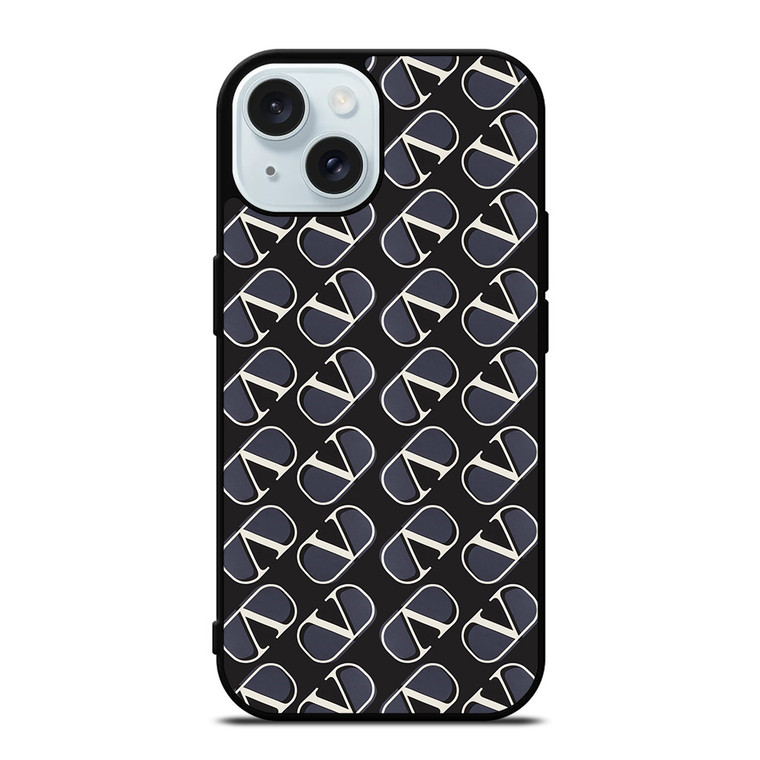 VALENTINO LOGO EMBLEM iPhone 15 Case Cover VALENTINO LOGO EMBLEM iPhone 15 Case Cover