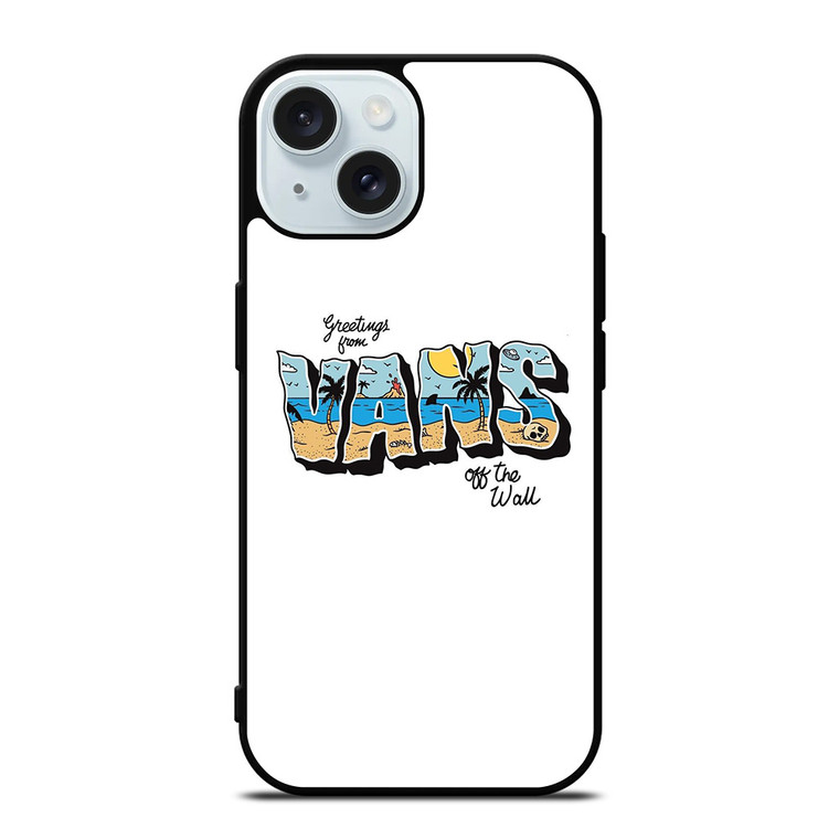 VANS OFF THE WALL GREETINGS iPhone 15 Case Cover VANS OFF THE WALL GREETINGS iPhone 15 Case Cover