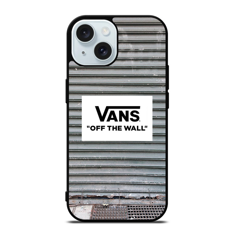 VANS OFF THE WALL IRON STRIPE iPhone 15 Case Cover VANS OFF THE WALL IRON STRIPE iPhone 15 Case Cover
