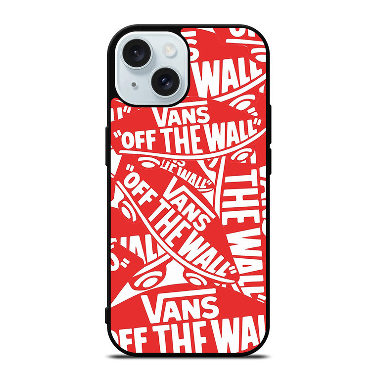 VANS OFF THE WALL iPhone 15 Case Cover VANS OFF THE WALL iPhone 15 Case Cover