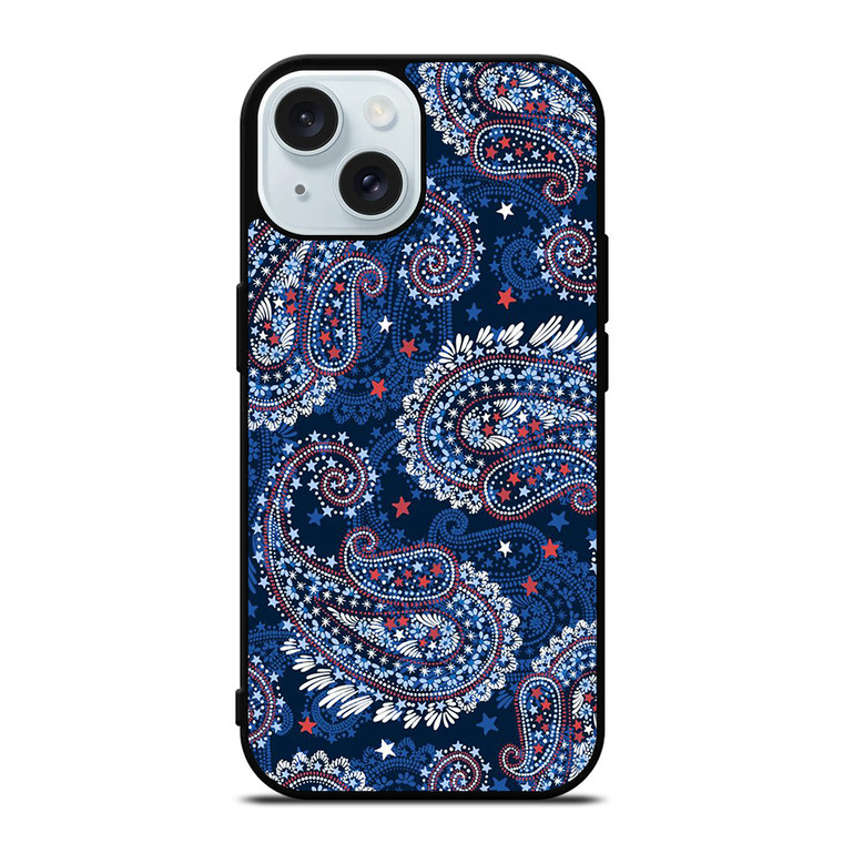 VERA BRADLEY BLUE PATTERN iPhone 15 Case Cover