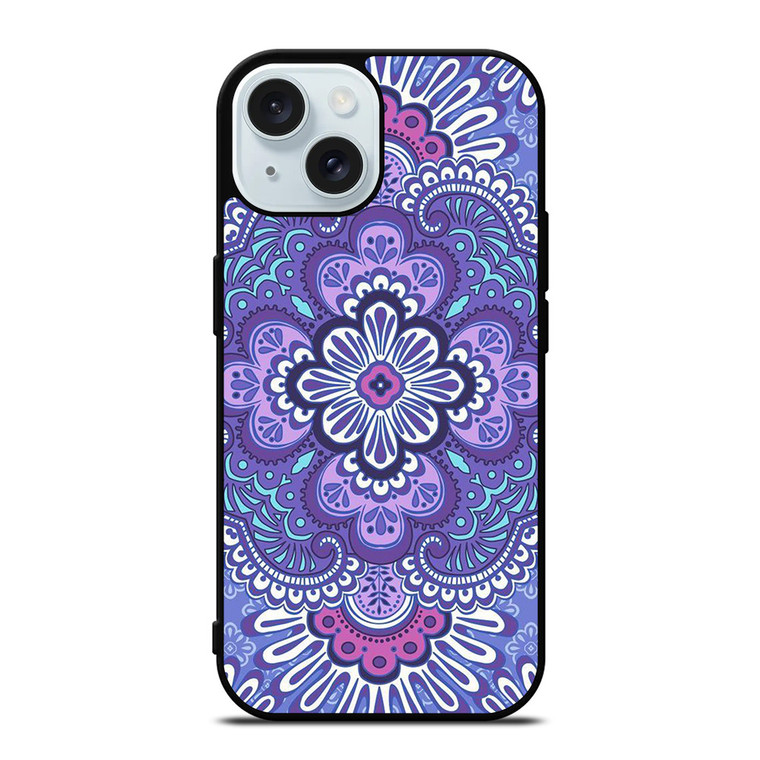 VERA BRADLEY LILAC TAPESTRY iPhone 15 Case Cover
